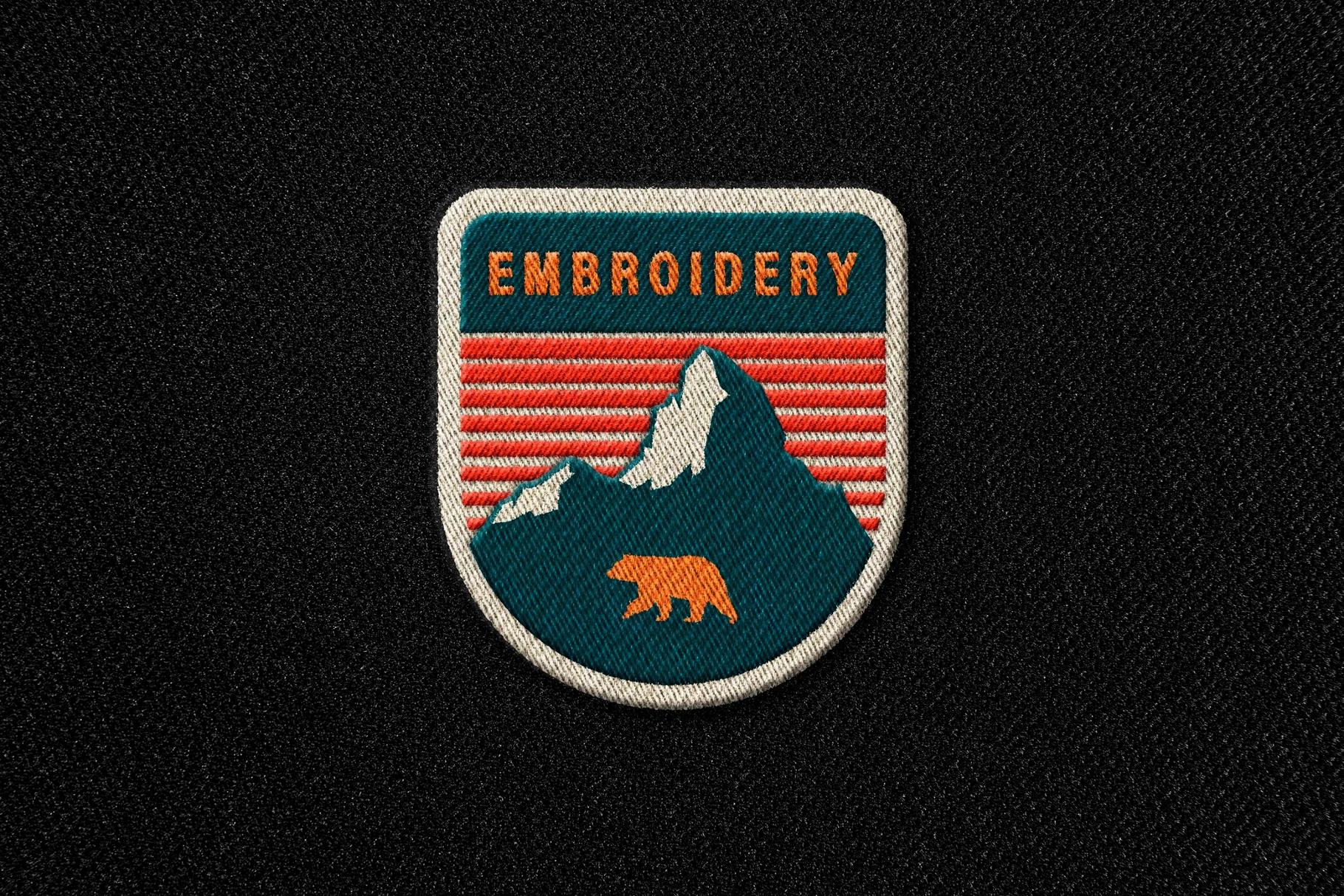 Embroidery Badge Mockup