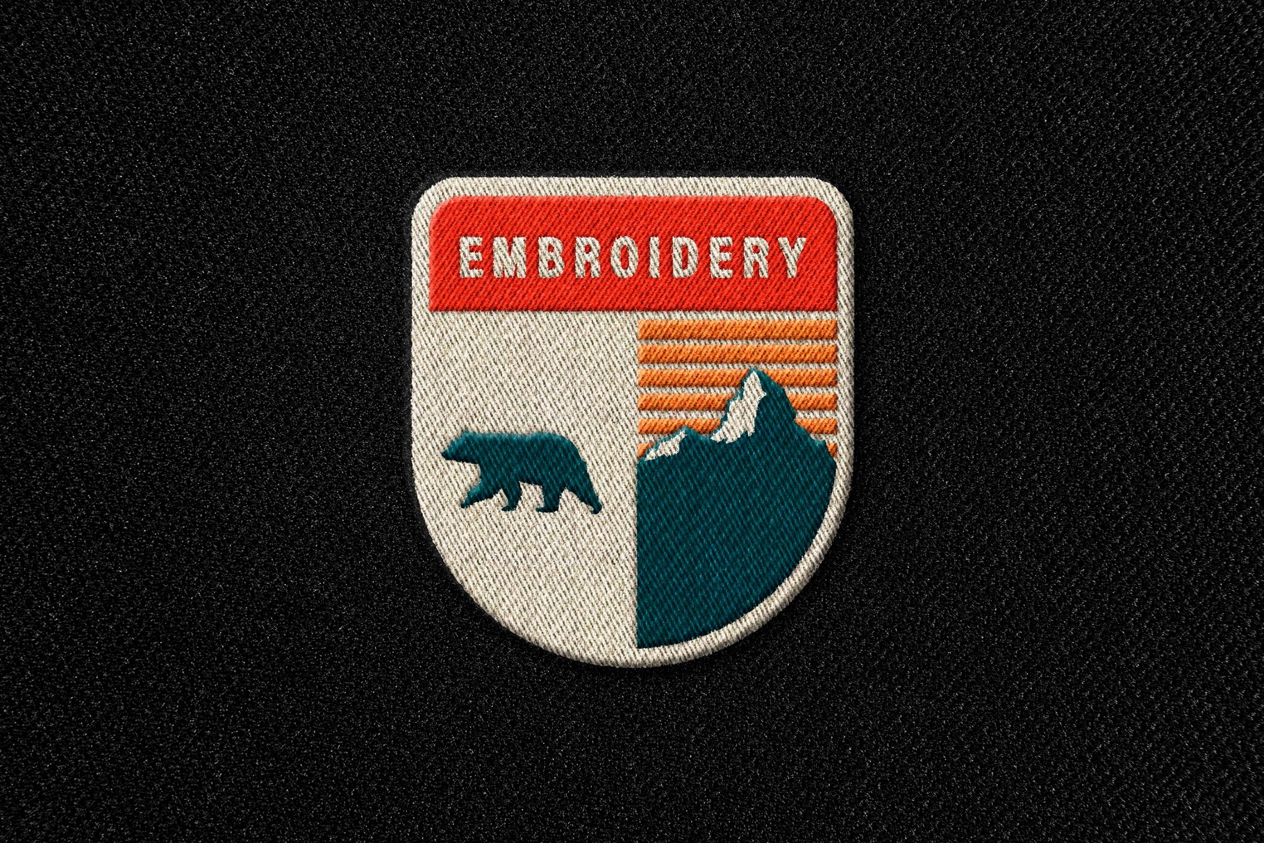 Embroidery Badge Mockup