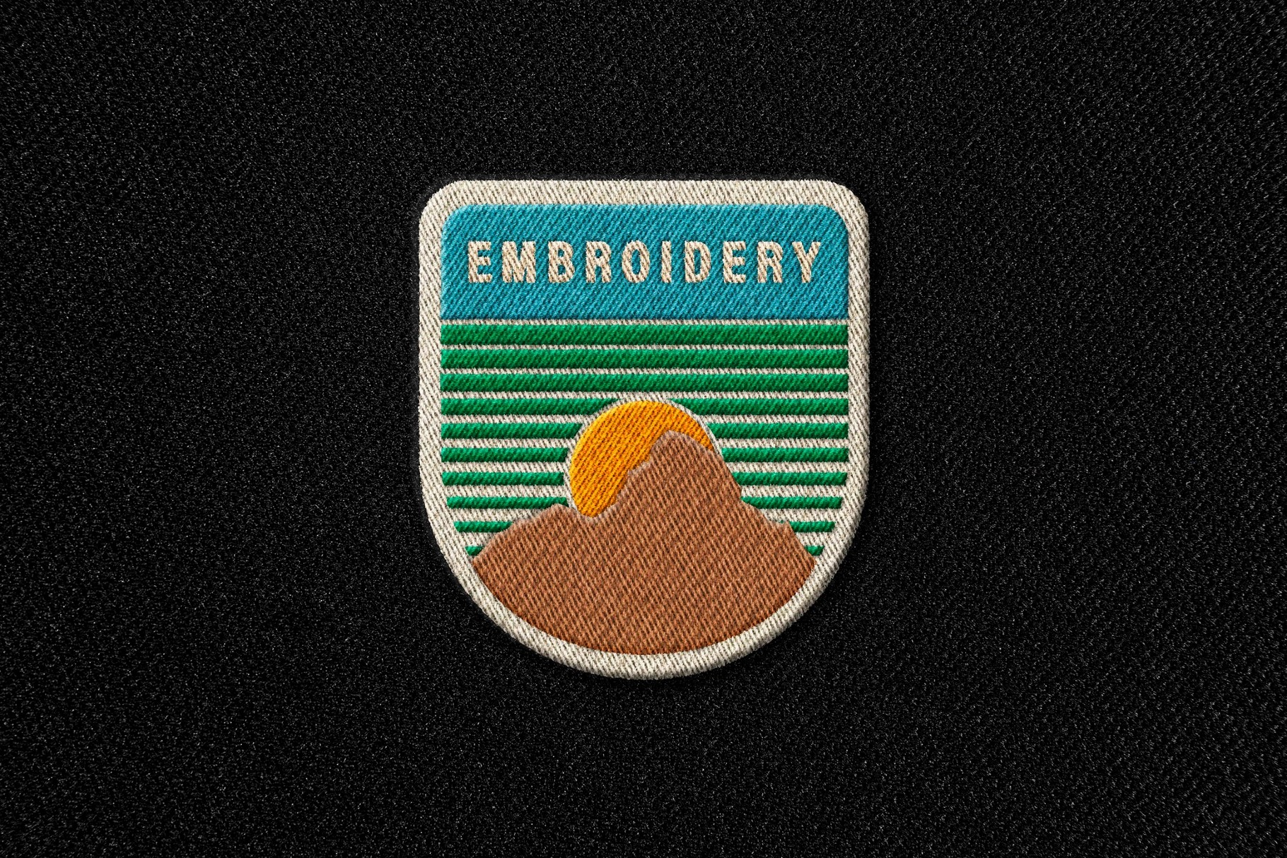 Embroidery Badge Mockup