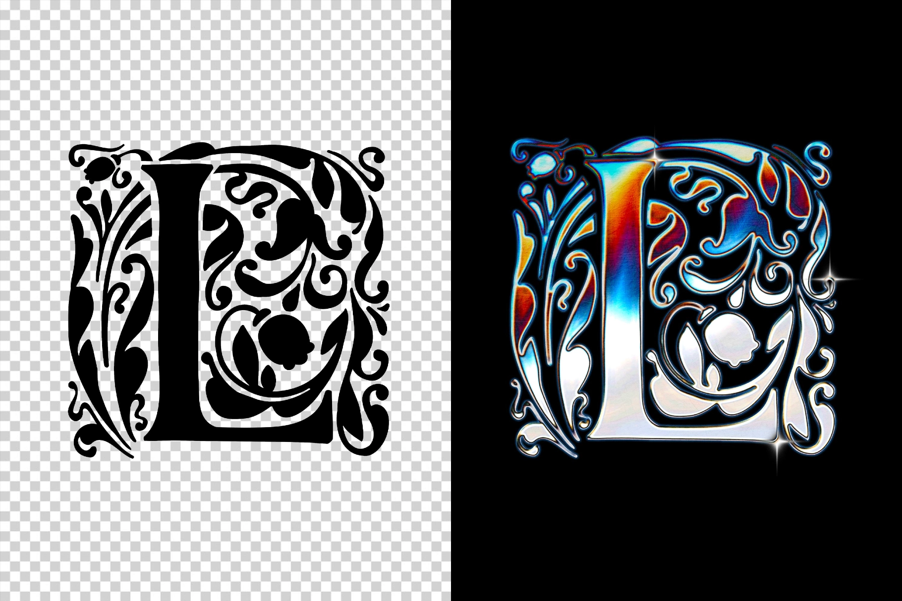 Tempered Color Metal Chrome Effect