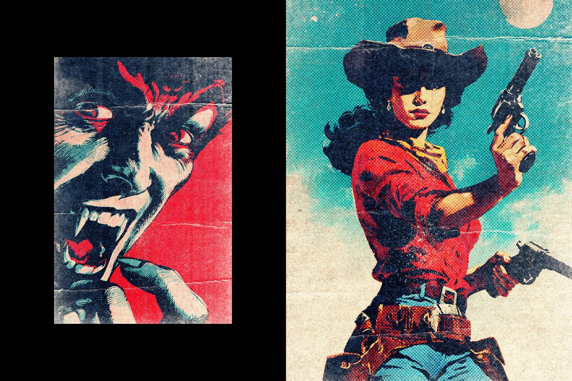 Grunge Retro Print Effect