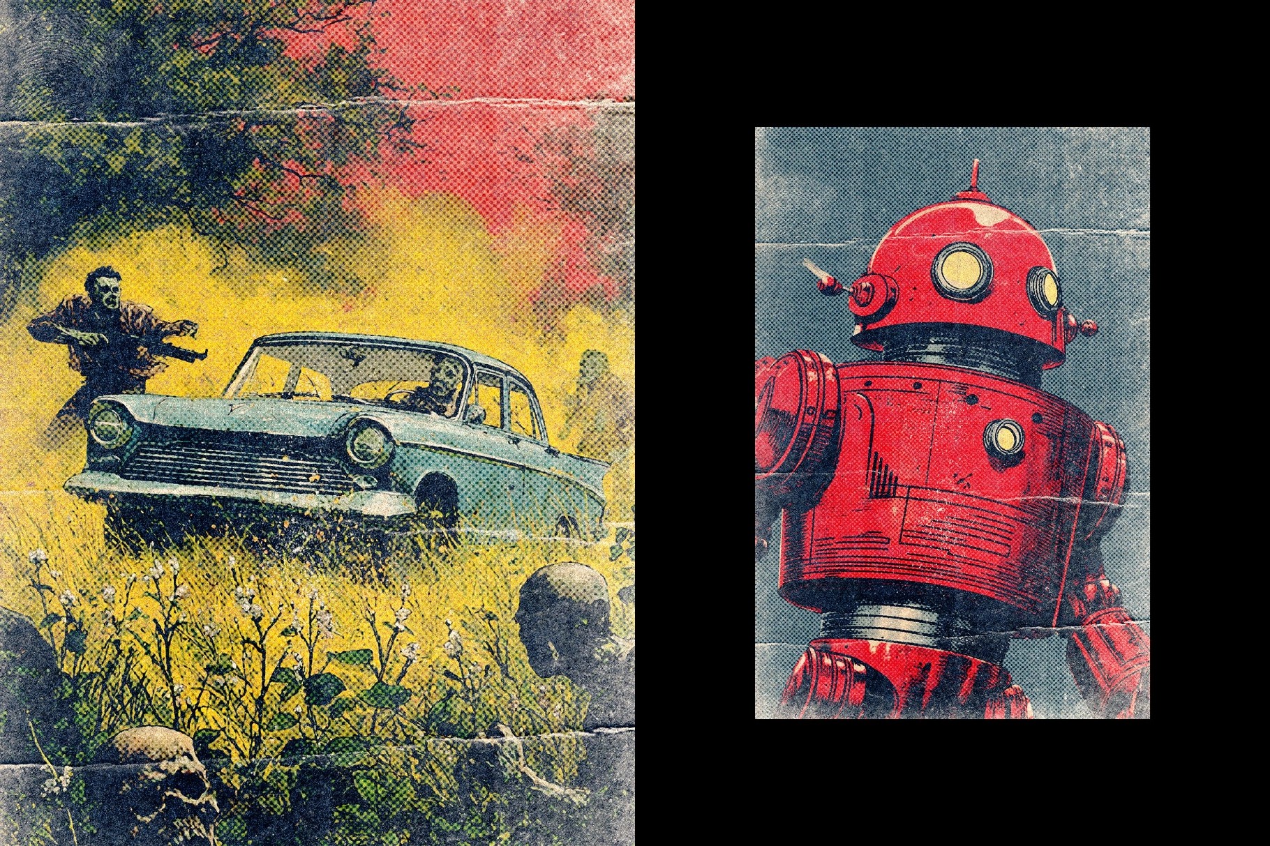 Grunge Retro Print Effect