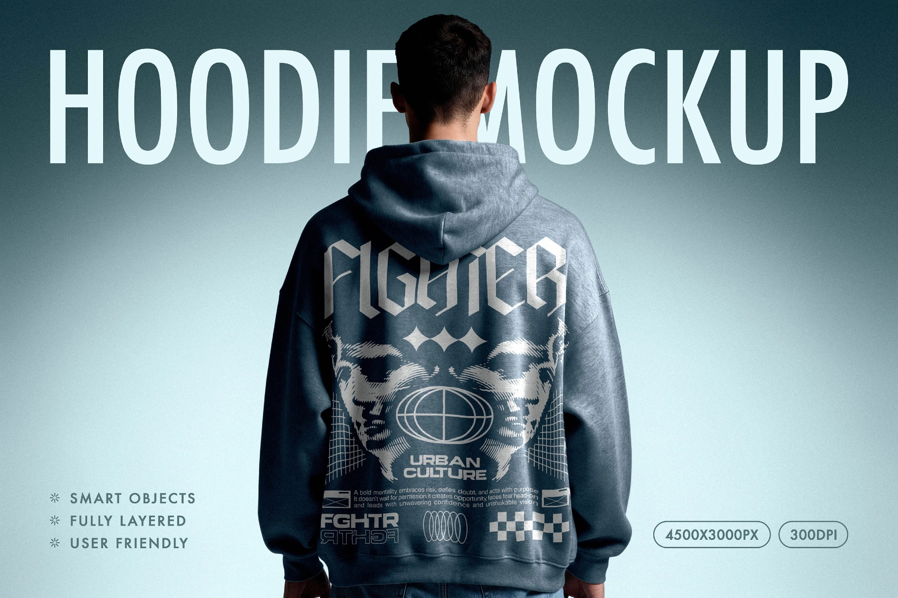 Oversized Hoodie Mockup