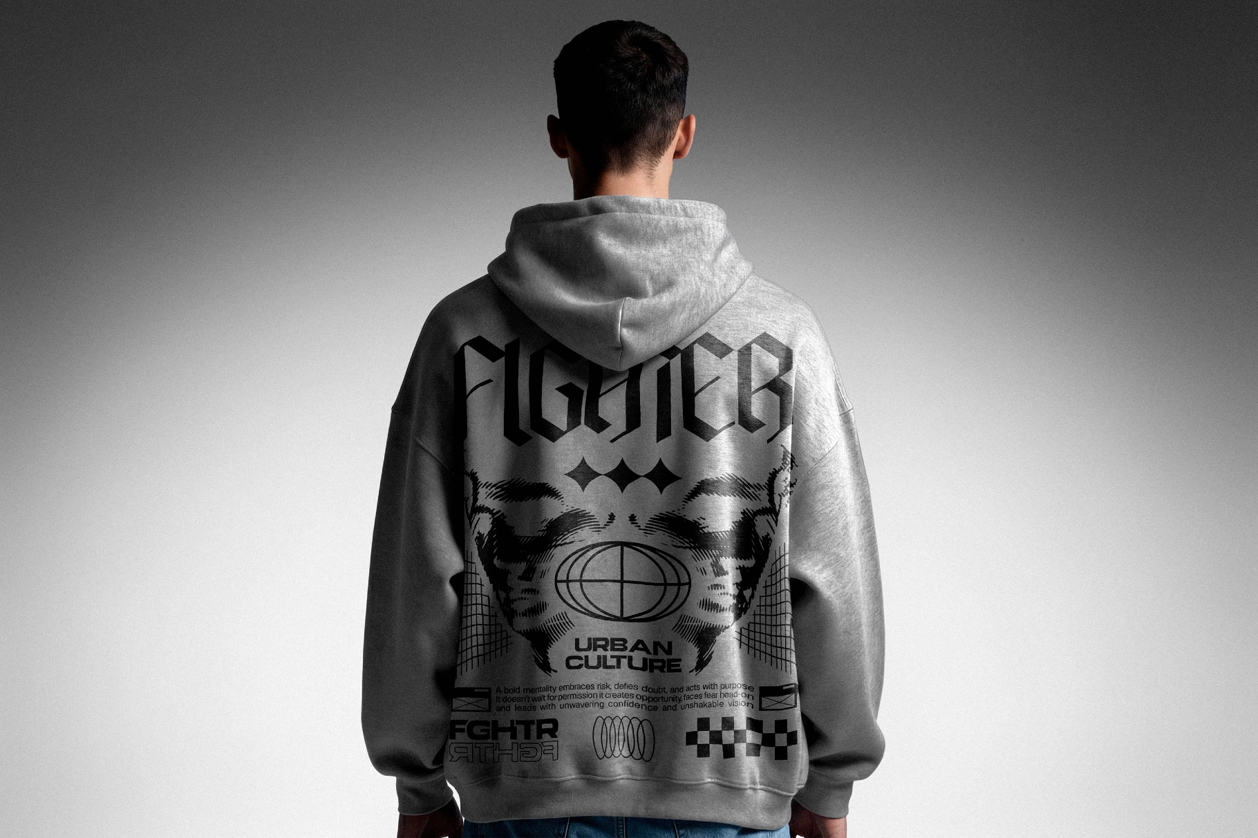 Oversized Hoodie Mockup