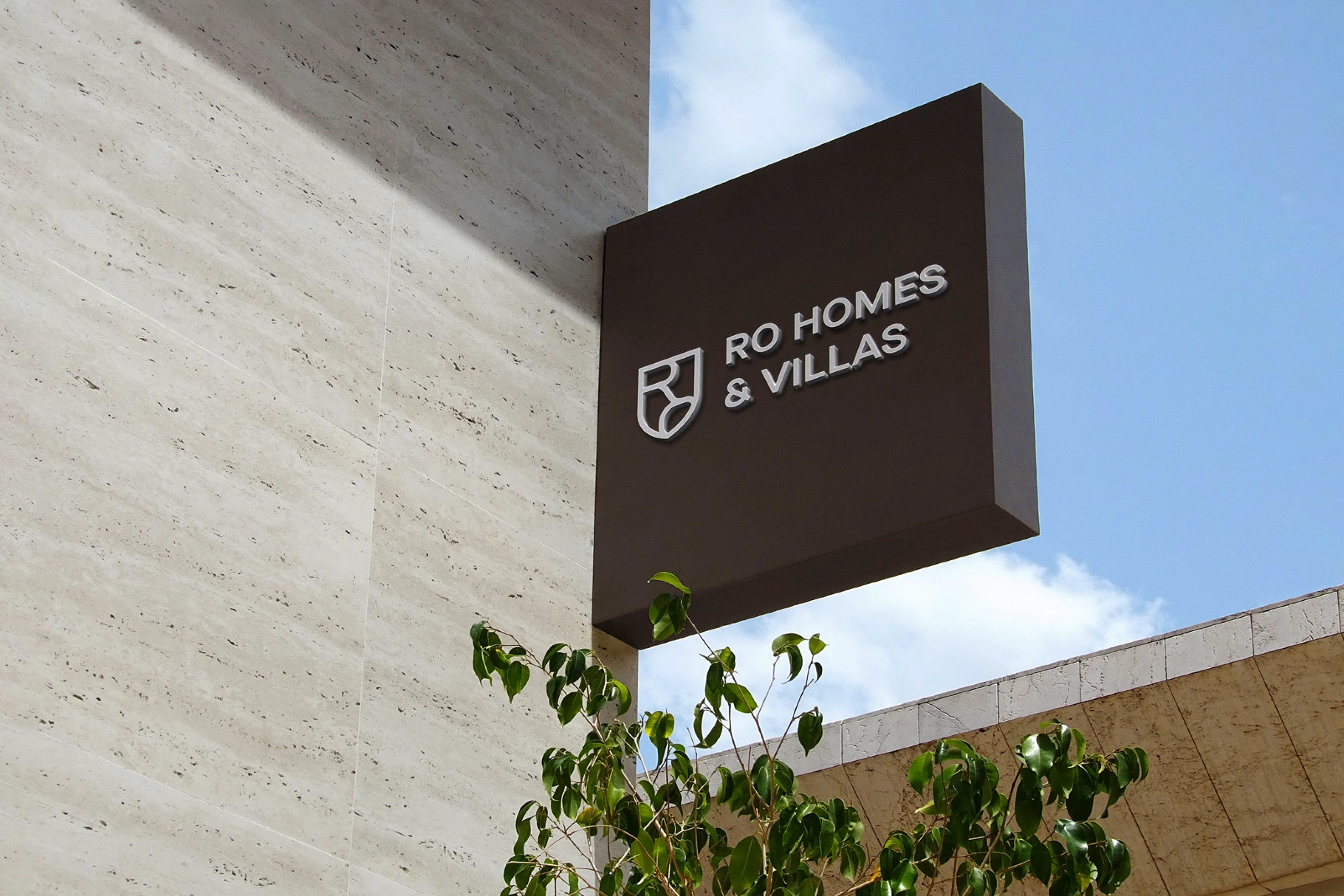 Exterior Blade Box Signage Mockup