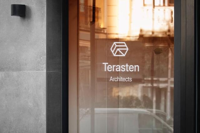 Streetfront Glass Decal Mockup