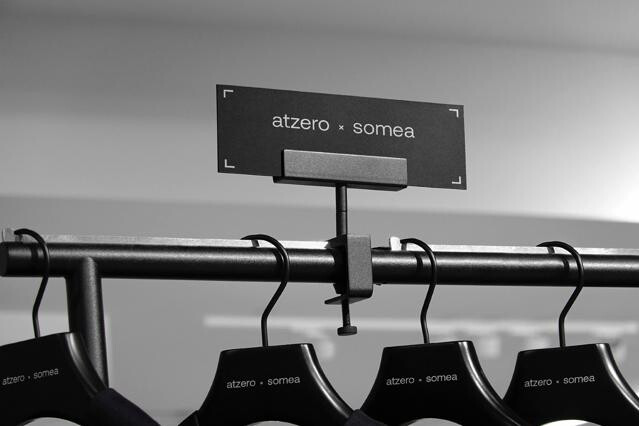 Apparel Rail Placard Mockup