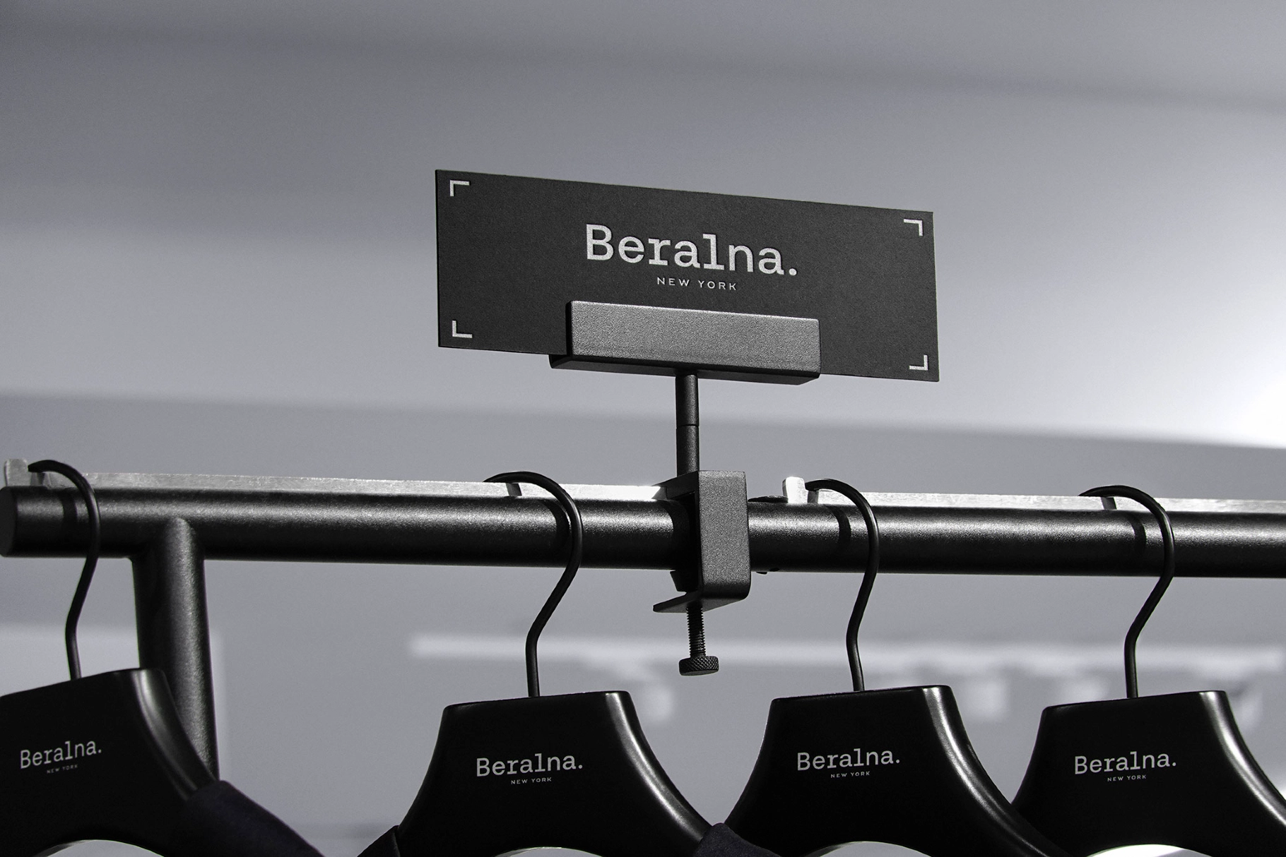 Apparel Rail Placard Mockup