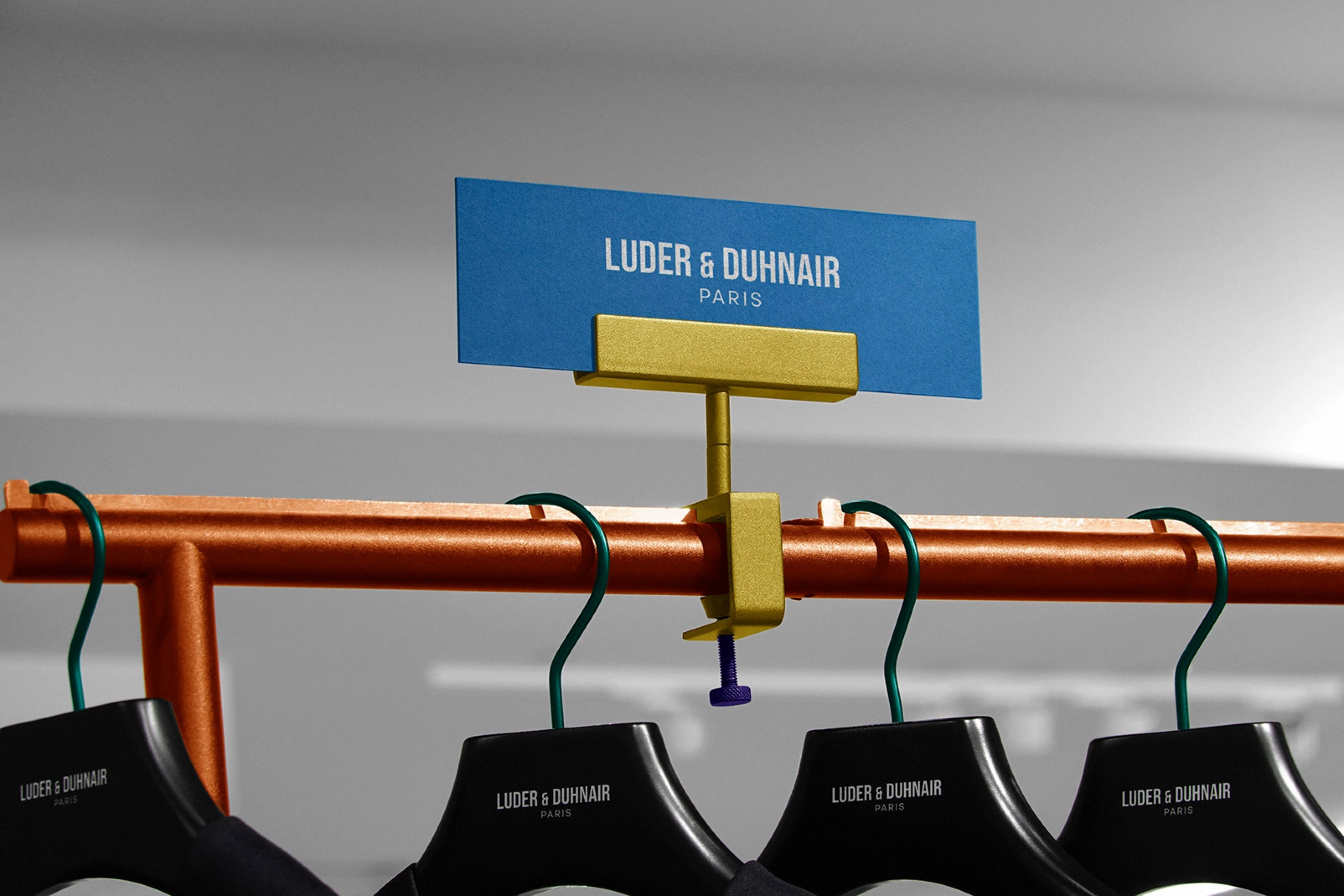 Apparel Rail Placard Mockup