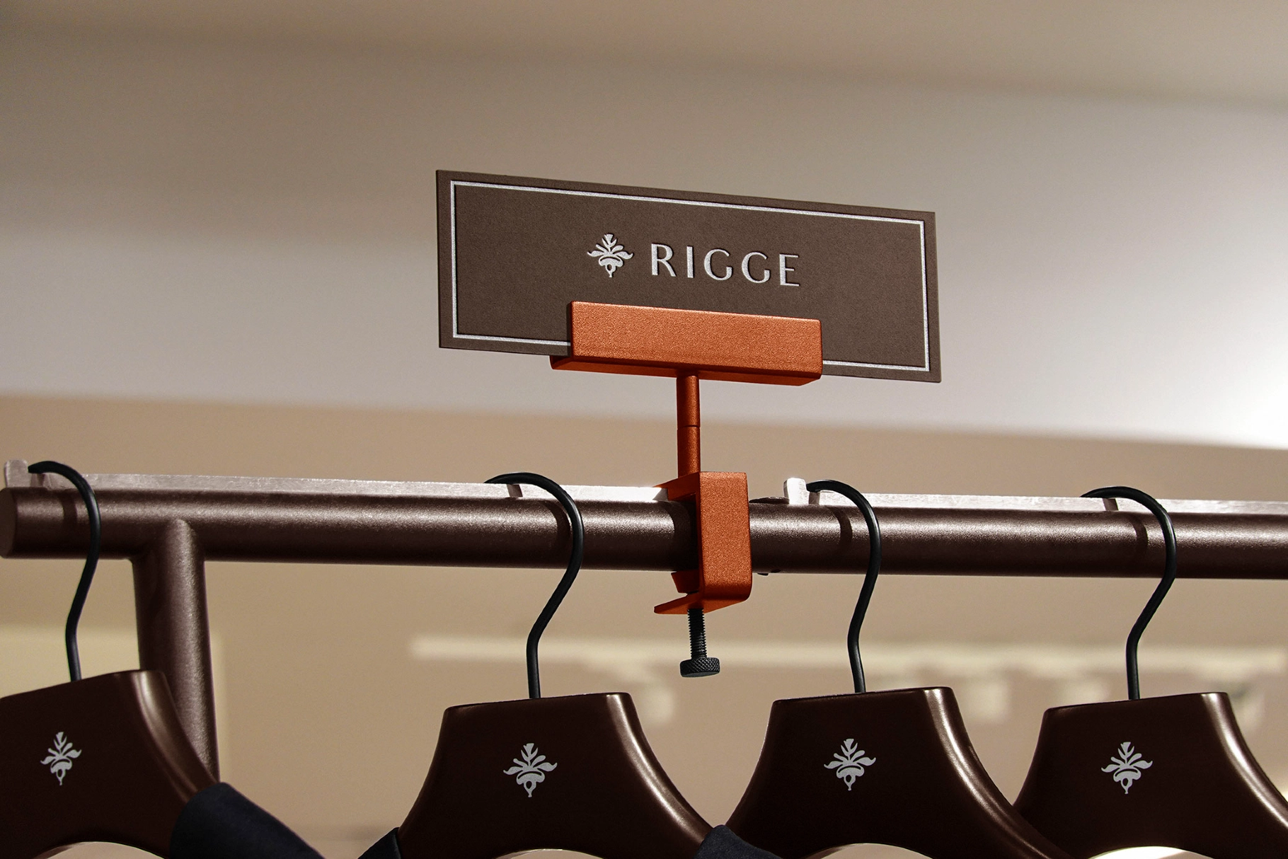 Apparel Rail Placard Mockup