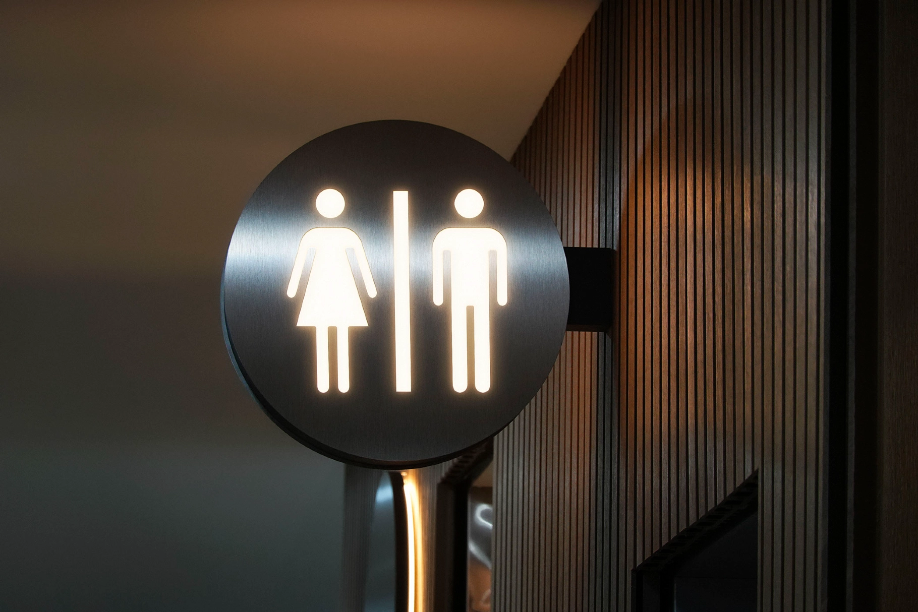 Brushed Metal Sign Mockup