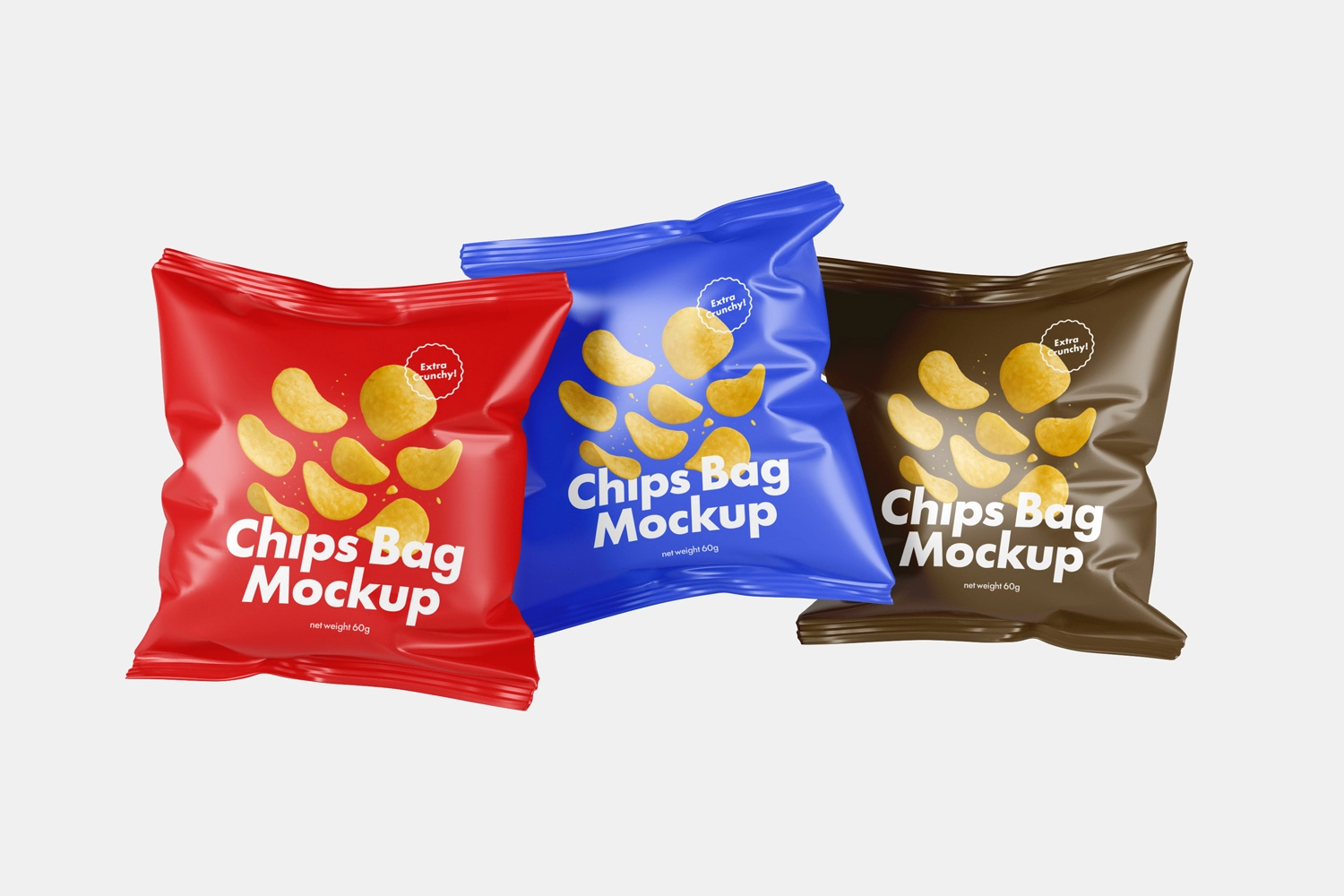 Chips Bag Packaging Mockups