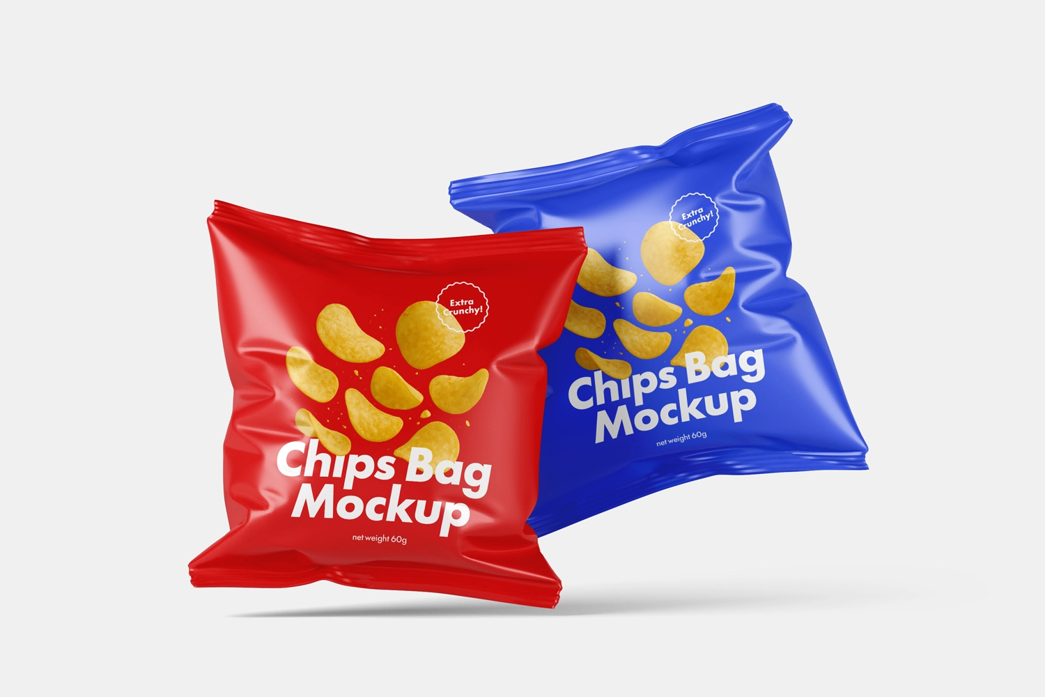 Chips Bag Packaging Mockups