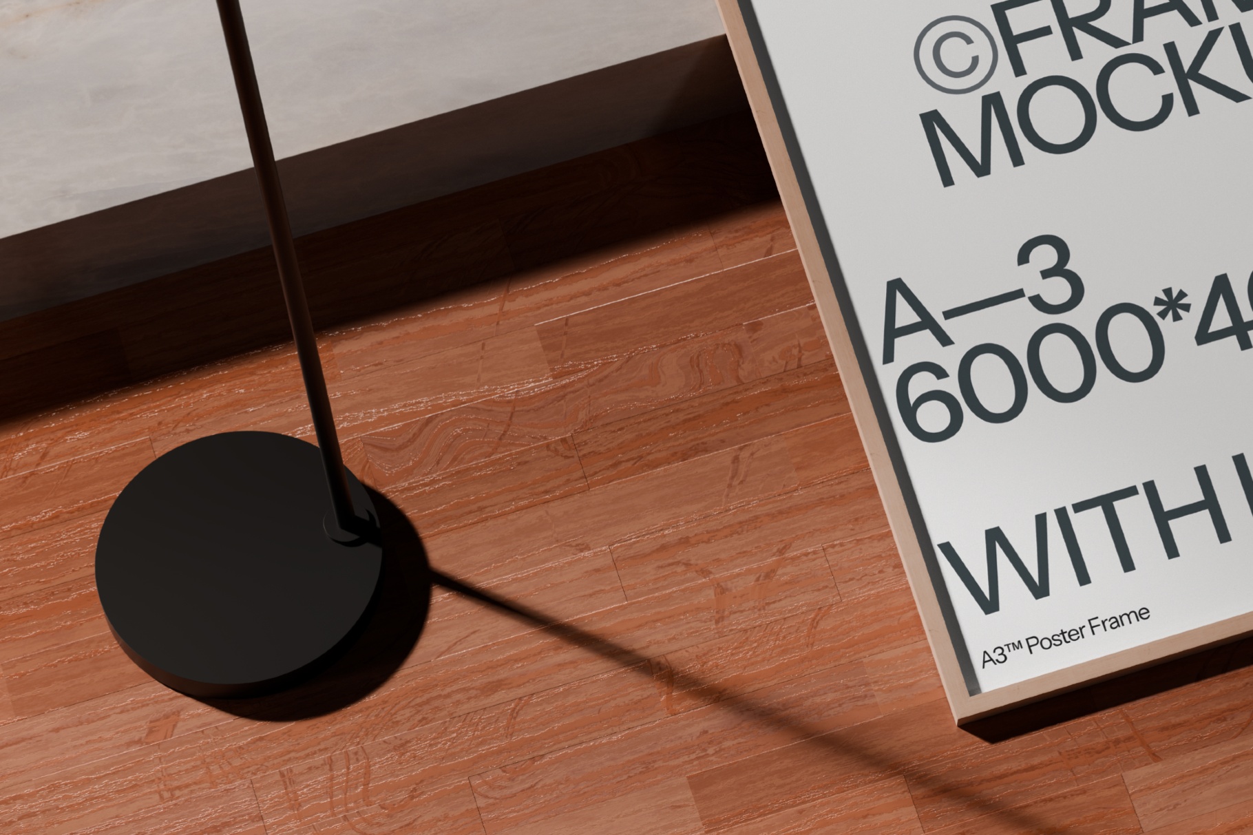 A3 Poster Frame Mockup