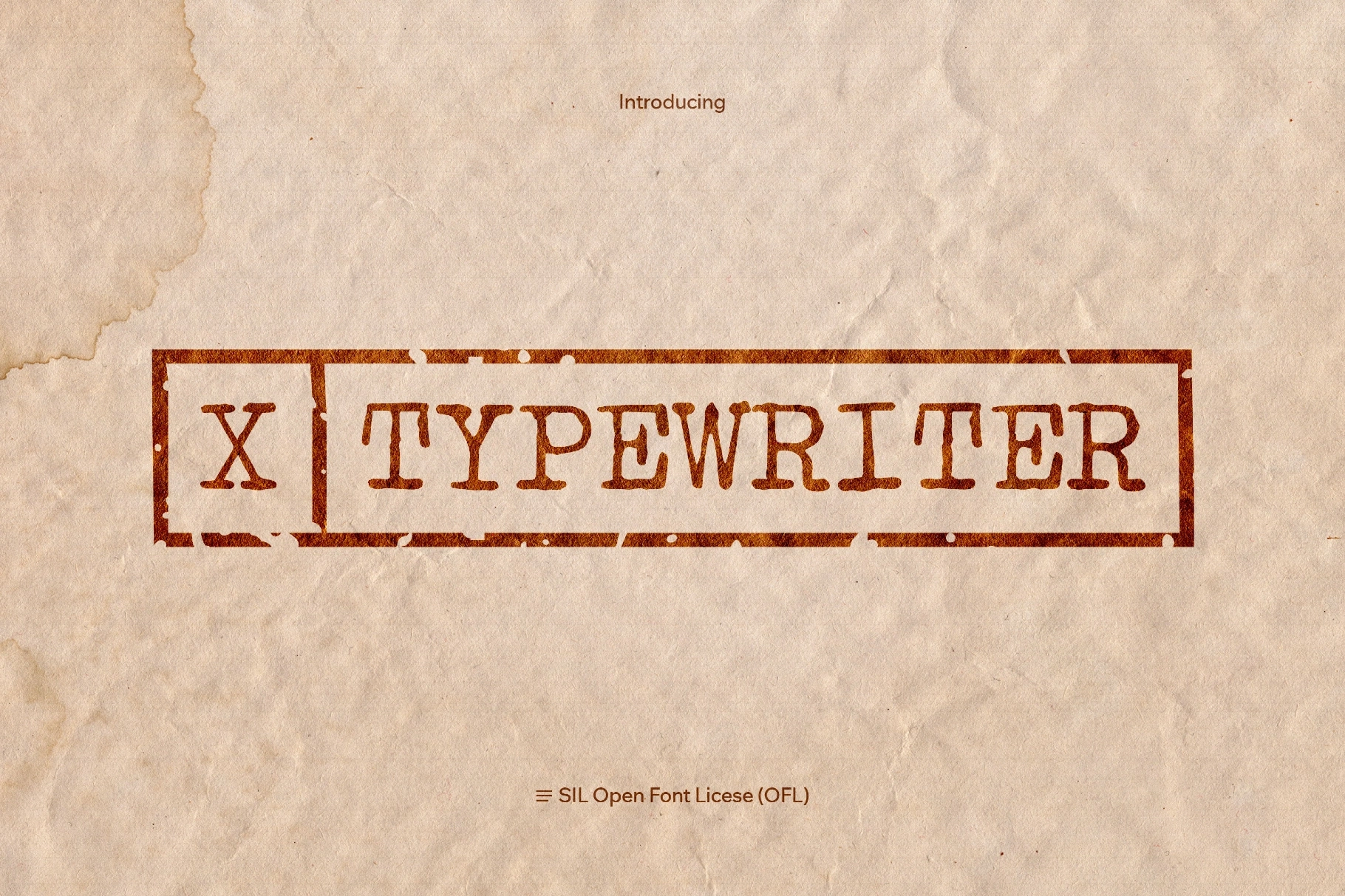 X Typewriter Font Family