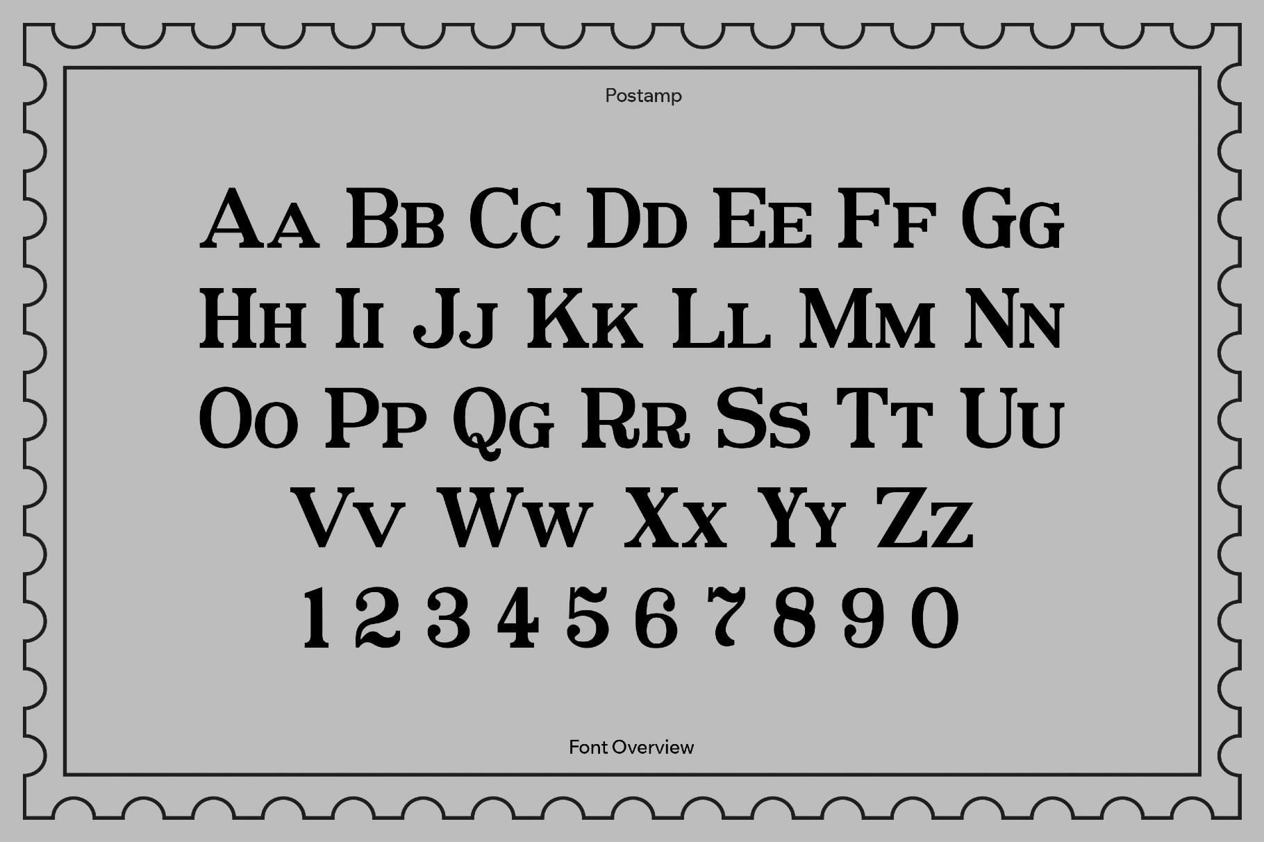 Postamt Font