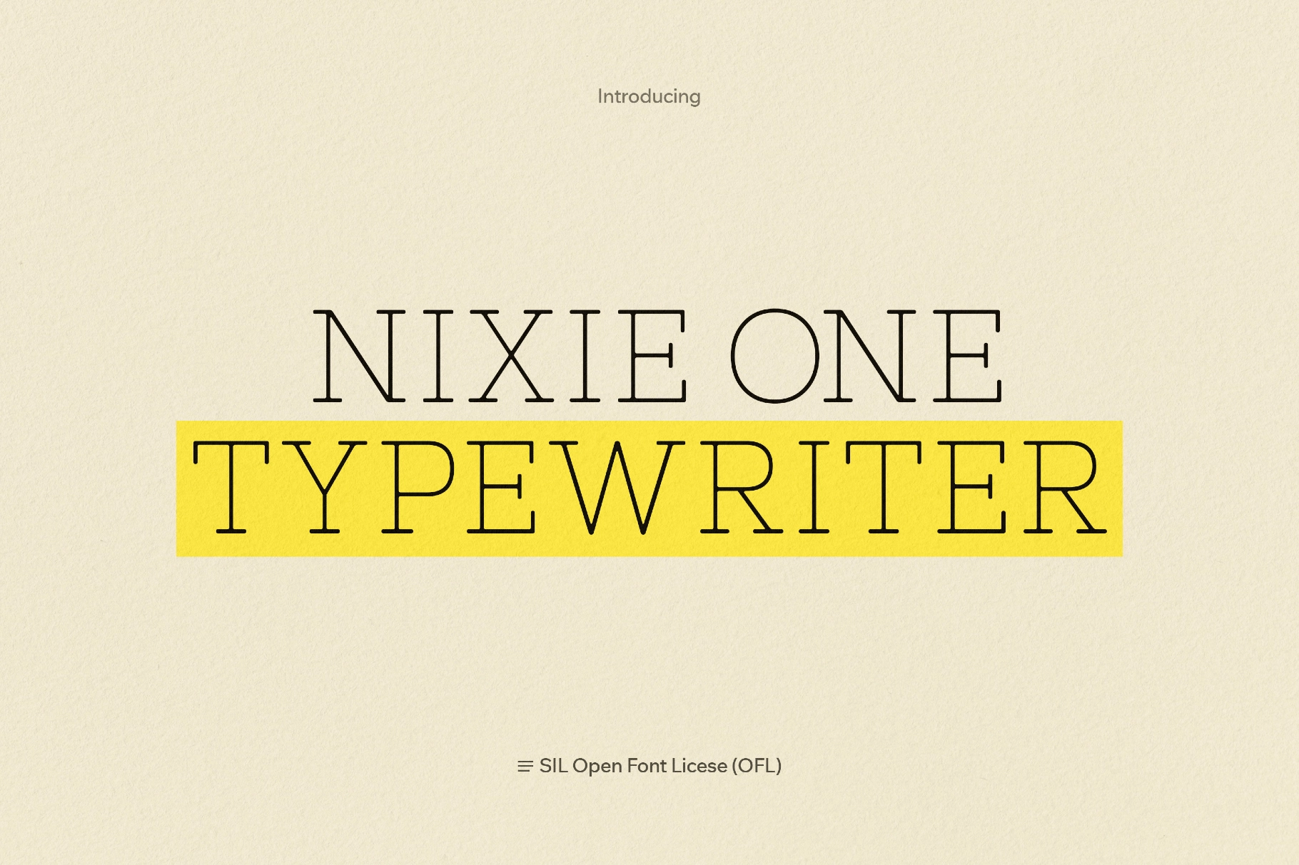 Nixie One Typewriter
