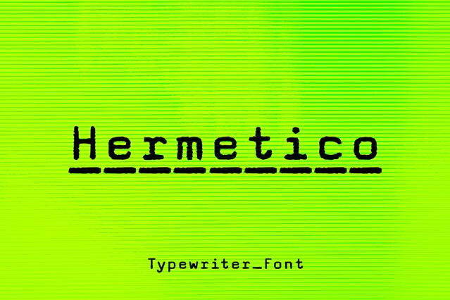 Hermetico Typewriter Font