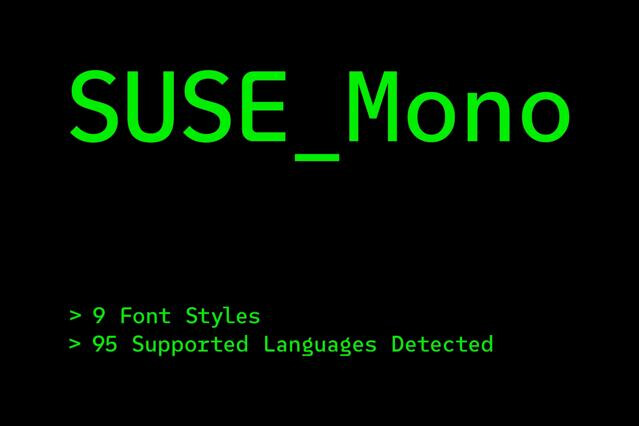 Suse Mono Font Family