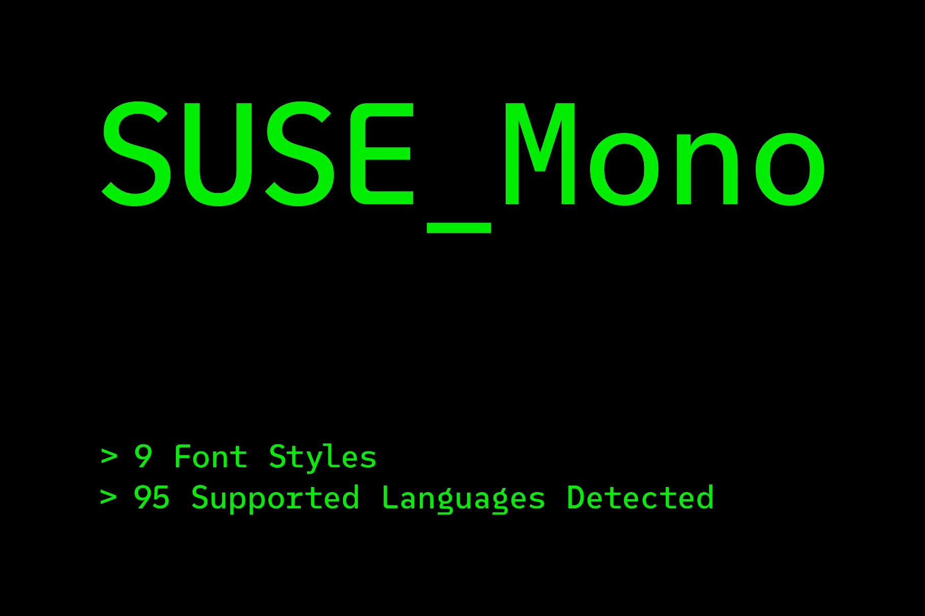 Suse Mono Font Family