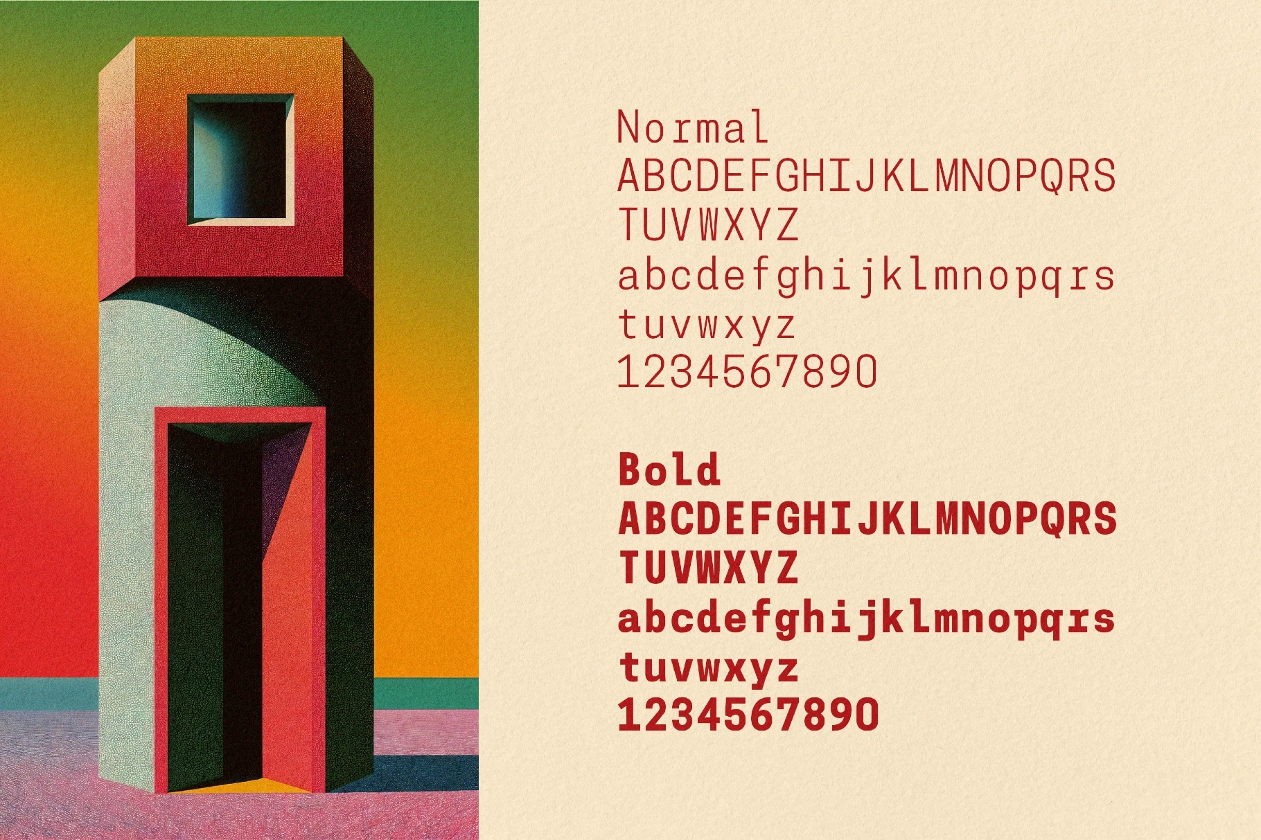 Coupeur Mono Typeface