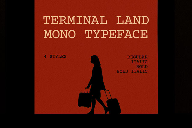 Terminal Land Mono Typeface