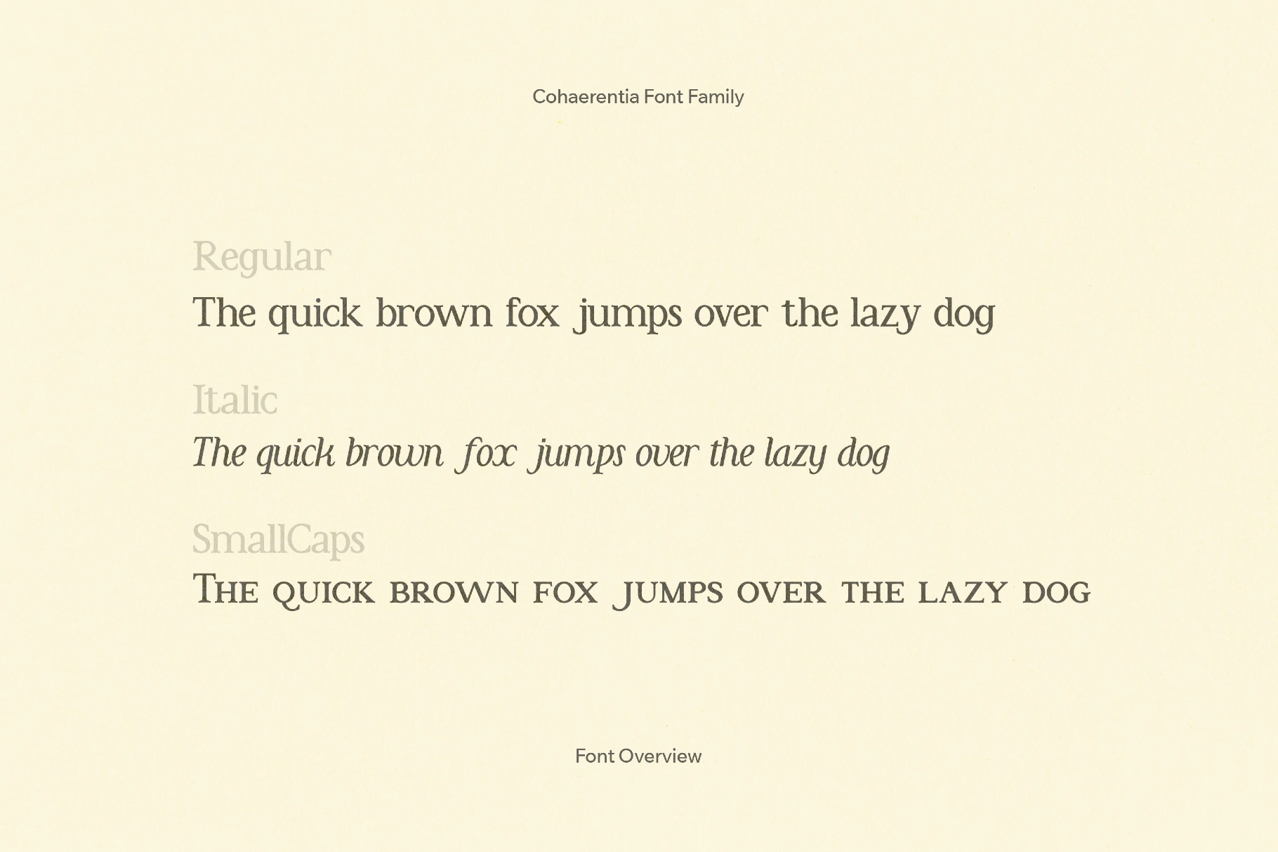 Cohaerentia Font Family