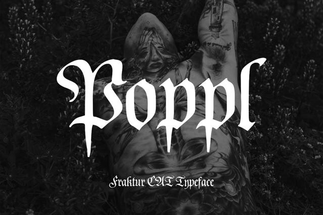 Poppl Fraktur CAT — Gothic Font