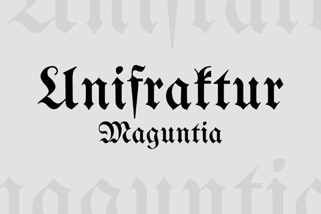 Unifraktur Maguntia — Gothic Font