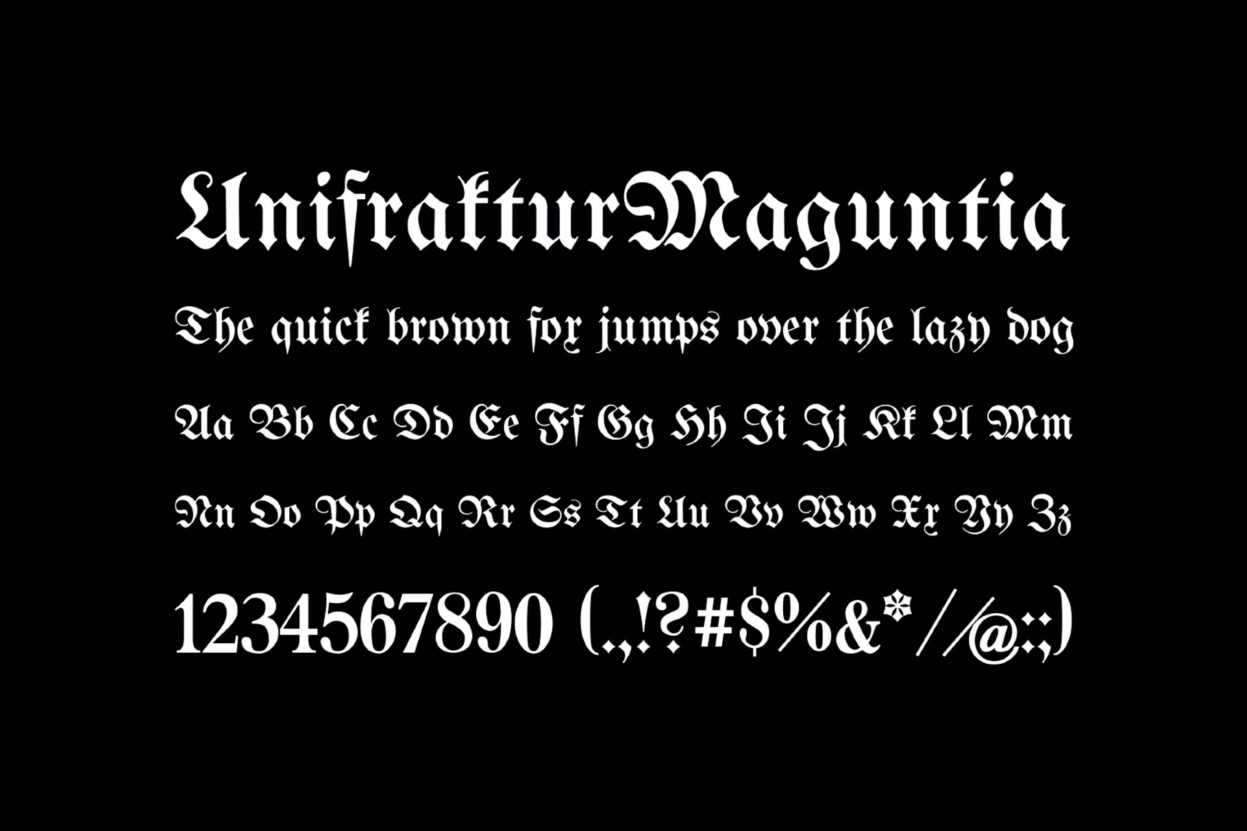 Unifraktur Maguntia — Gothic Font