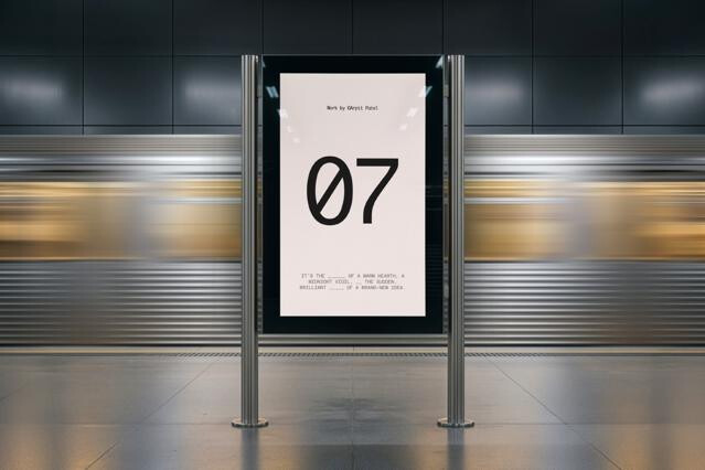 Modern Station Screen Mockup