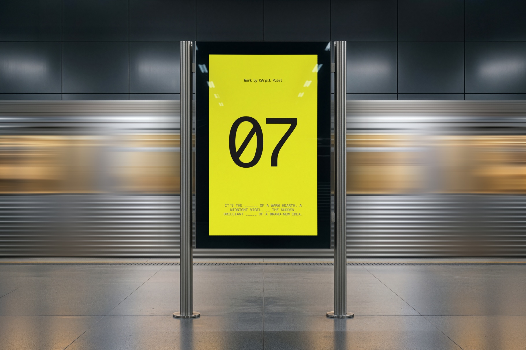 Modern Station Screen Mockup