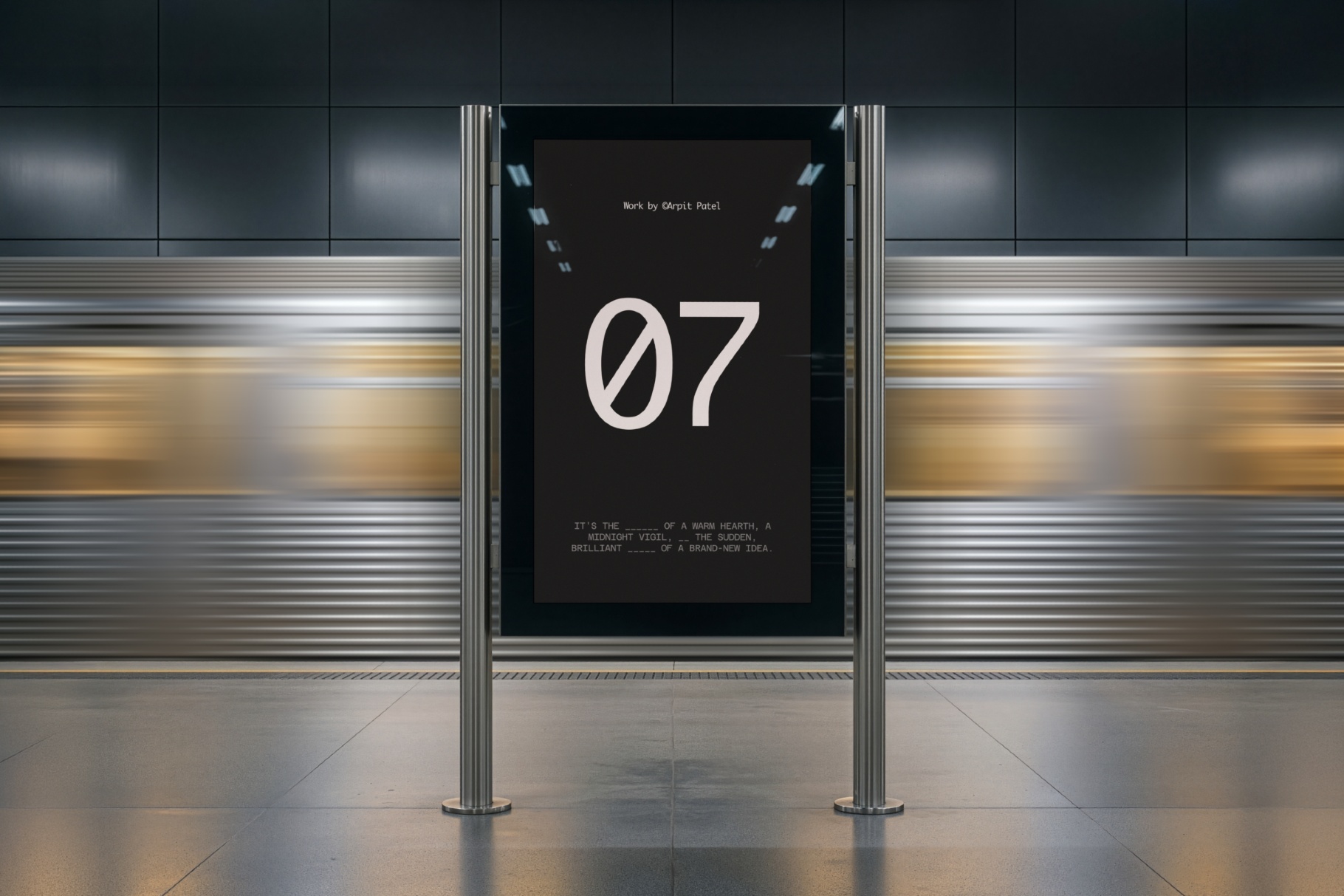 Modern Station Screen Mockup