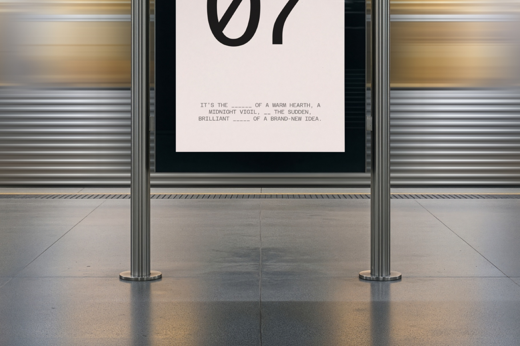 Modern Station Screen Mockup