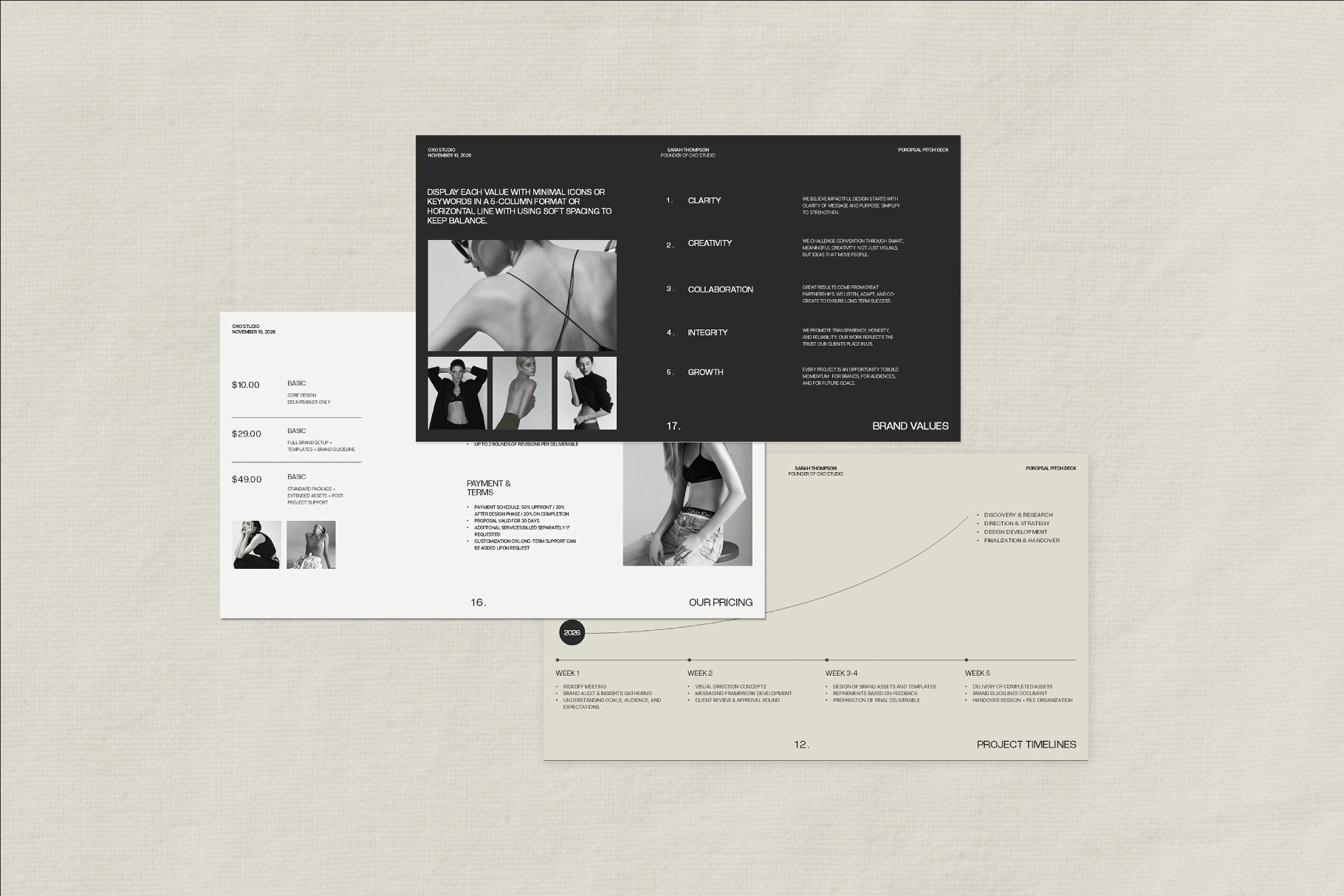 OXO | Proposal Deck Template