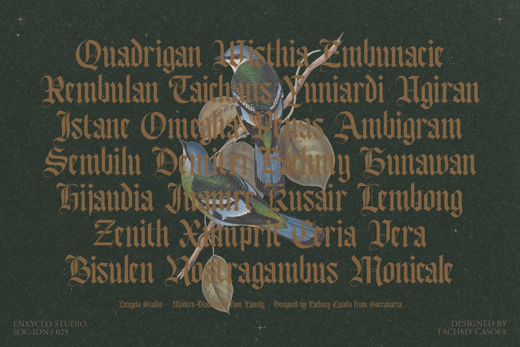 Bageshron Blackletter Font Family