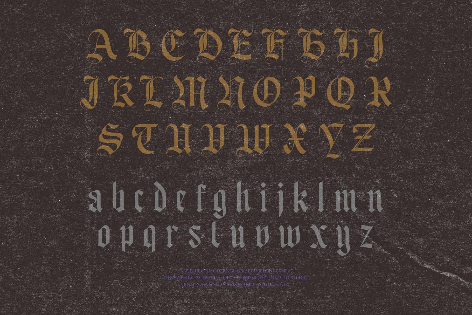 Bageshron Blackletter Font Family