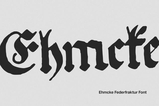 Ehmcke Federfraktur | Blackletter Font