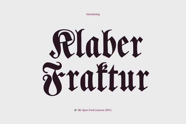 Klaber Fraktur Font