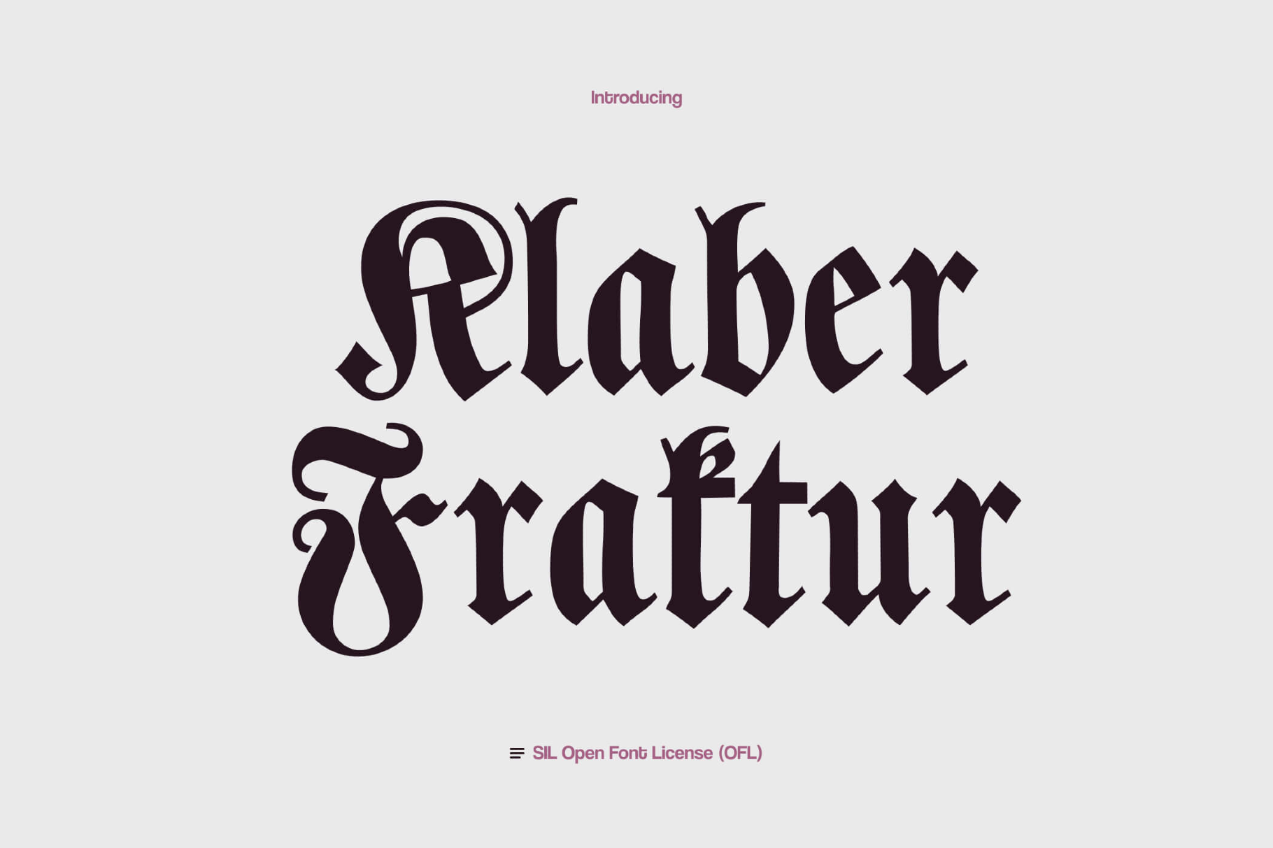 Klaber Fraktur Font