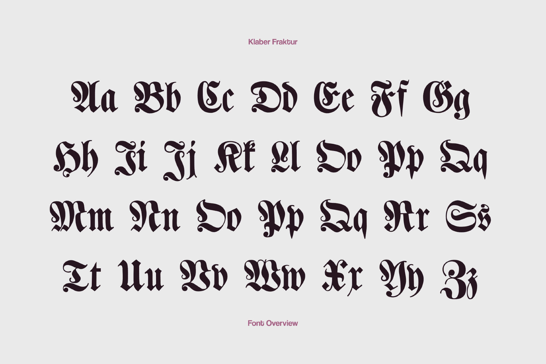 Klaber Fraktur Font