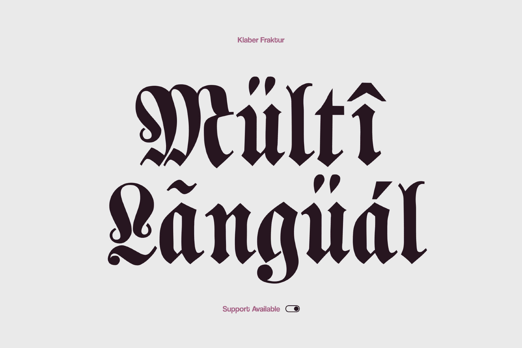 Klaber Fraktur Font