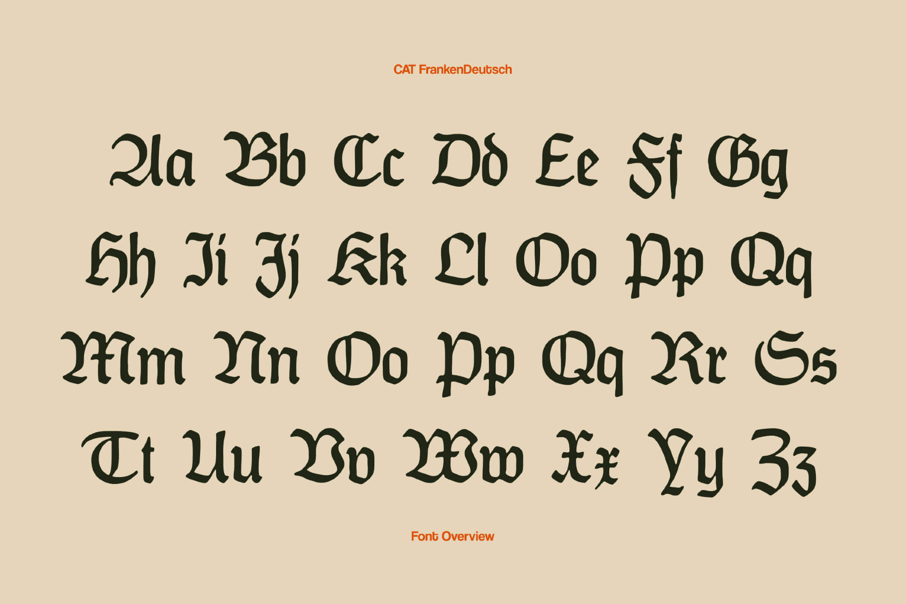 CAT FrankenDeutsch Gothic Font