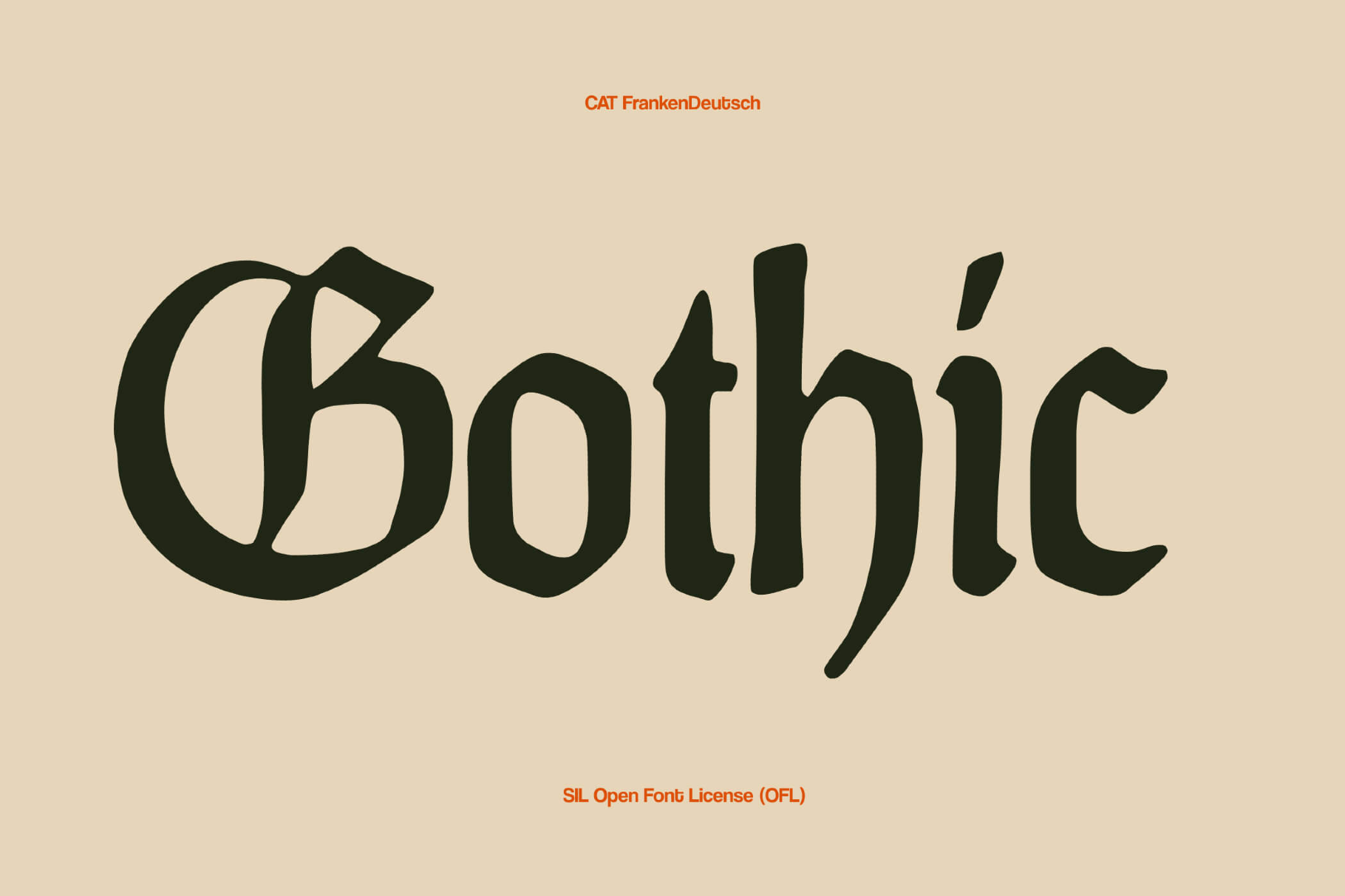 CAT FrankenDeutsch Gothic Font