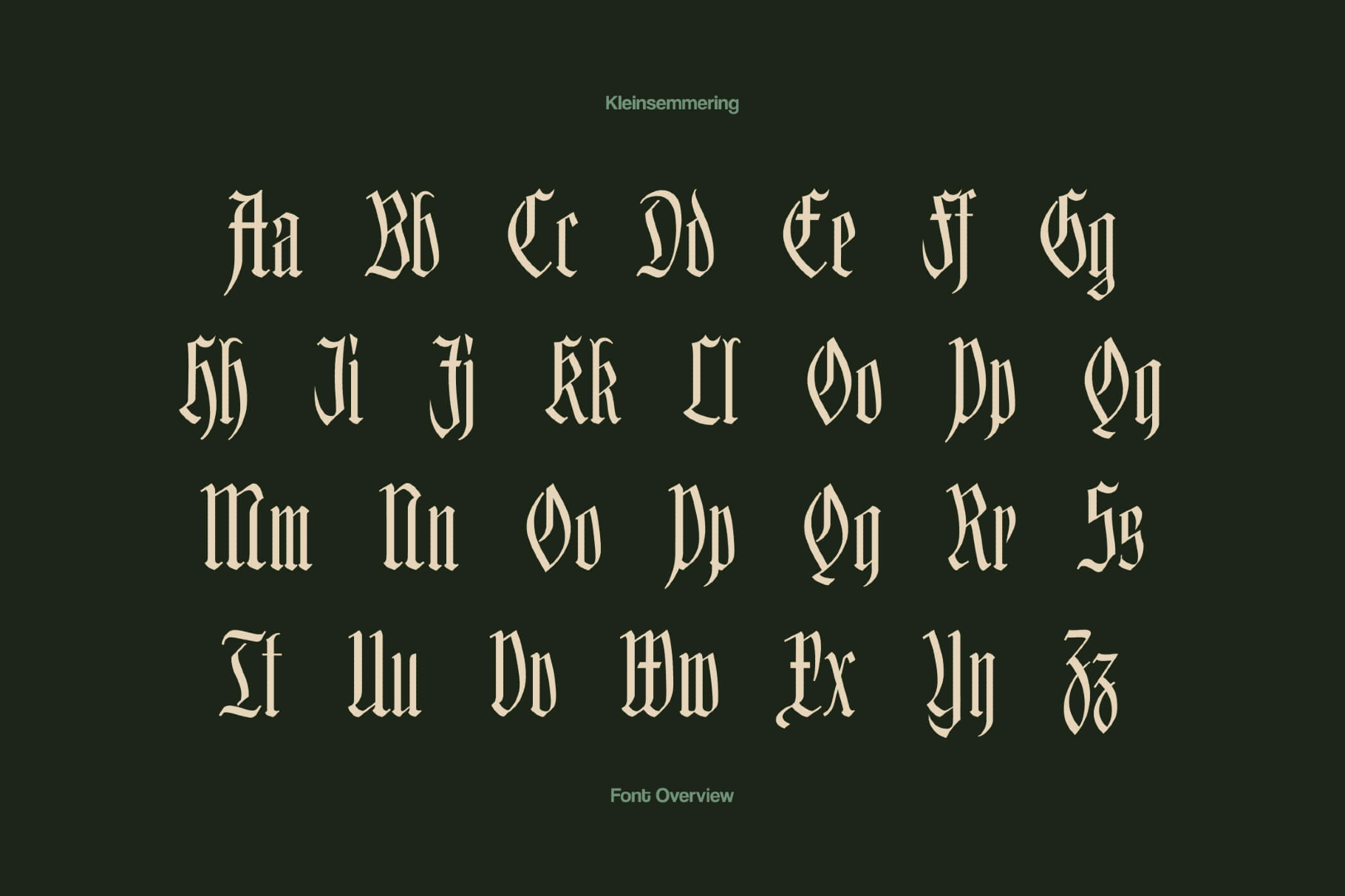 Hofstaetten German Gothic Font Family