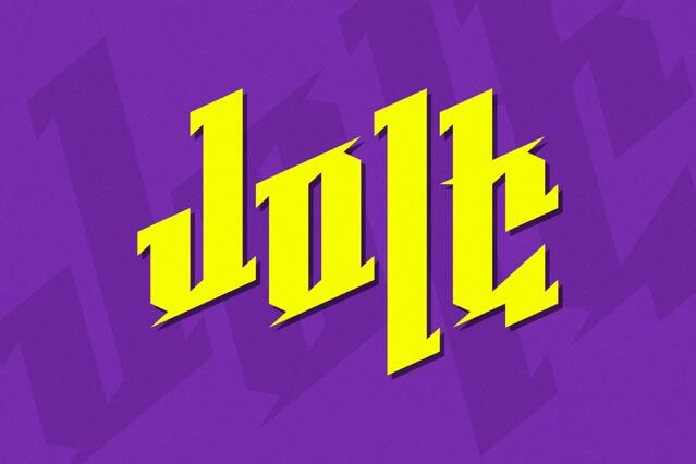 Jolt 80s Gothic Font