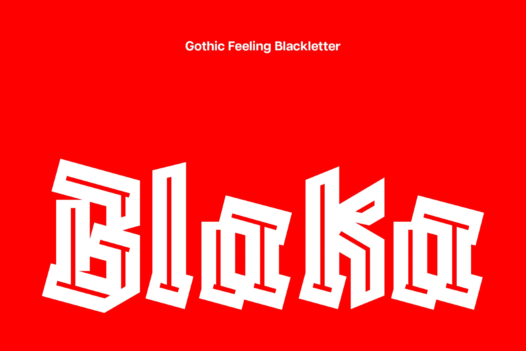 Blaka — Gothic Arabic Font