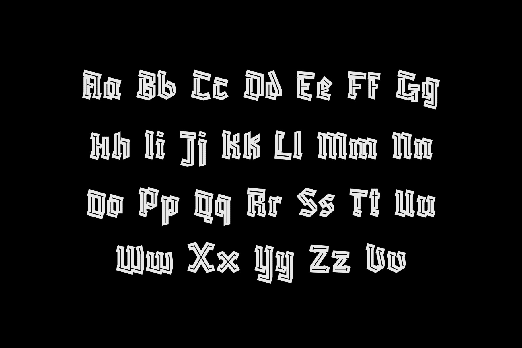 Blaka — Gothic Arabic Font