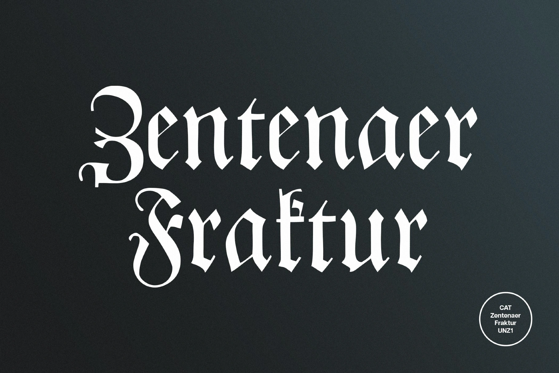 CAT Zentenaer Fraktur Font