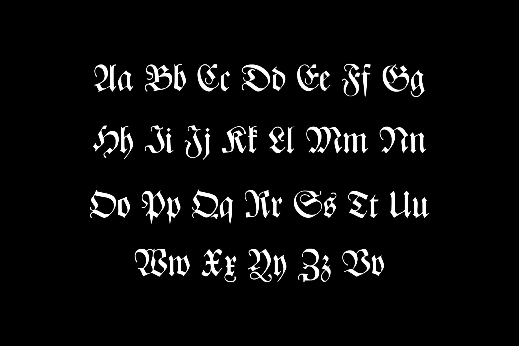 CAT Zentenaer Fraktur Font